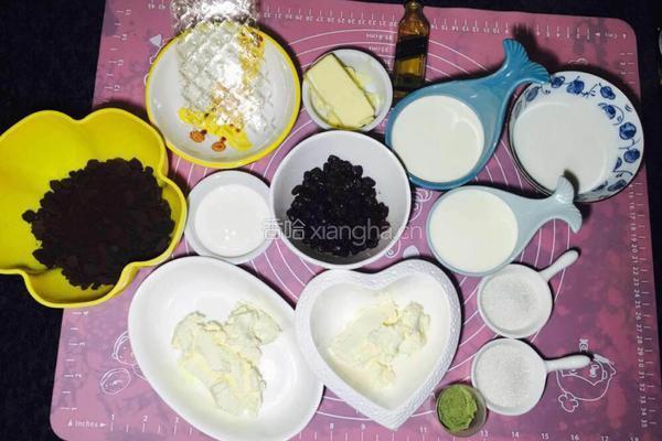抹茶红豆慕斯的做法图解1