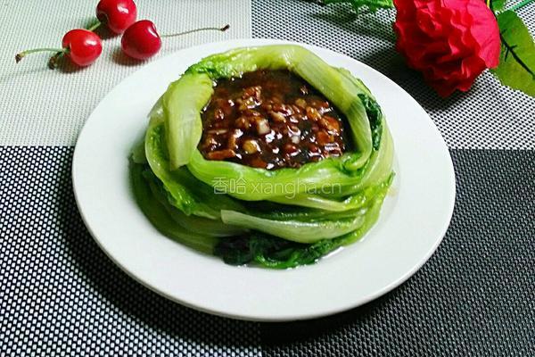 蒜香酱汁生菜的做法图解10