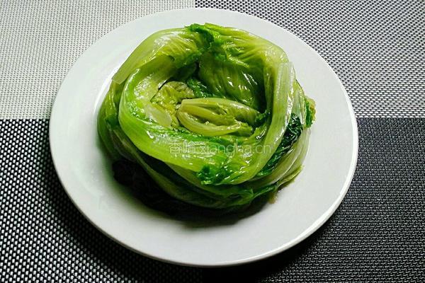 蒜香酱汁生菜的做法图解9