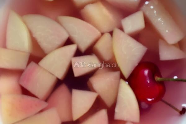 蜜桃果茶的做法图解4