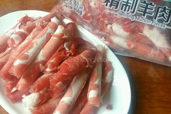 葱爆羊肉片的做法图解1