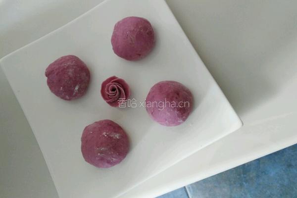紫薯馒头的做法图解3