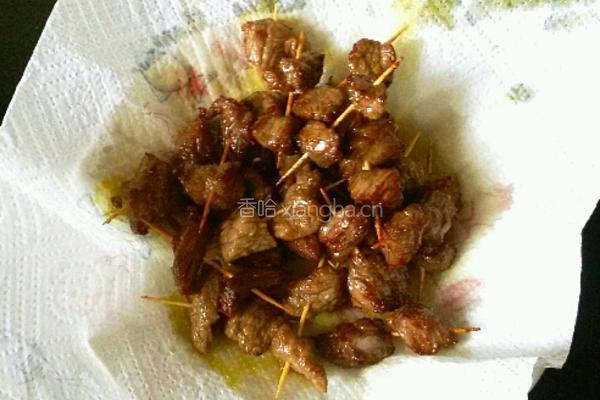 孜然牙签牛肉的做法图解11