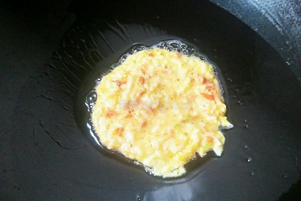 鸡蛋米饭煎饼的做法图解6