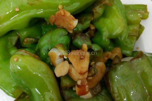 蒜香虎皮辣椒的做法图解4