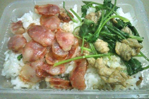 电饭锅煲仔饭的做法图解6