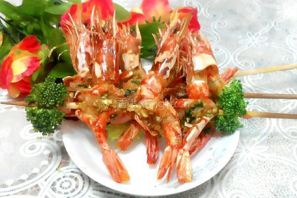 烧烤串串虾的做法图解10
