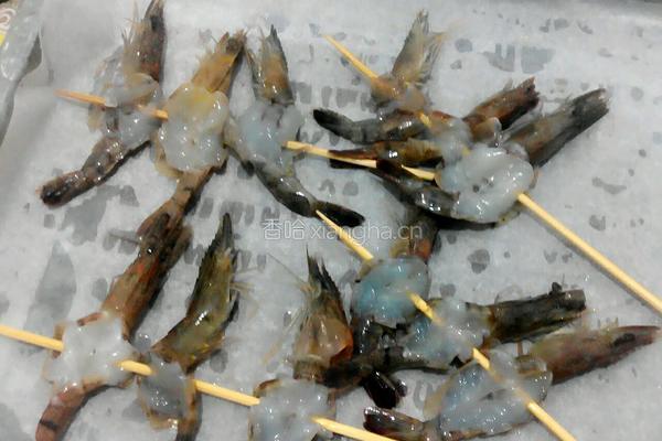 烧烤串串虾的做法图解4