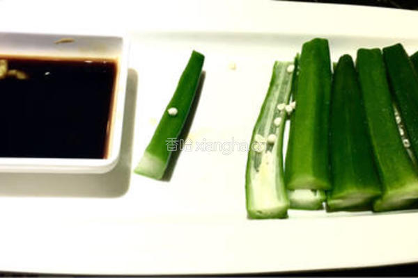 芥末秋葵的做法图解4