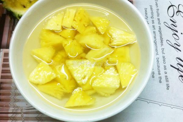菠萝炒鸡的做法图解4