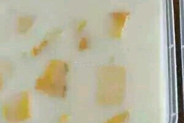 椰汁芒果糕的做法图解4
