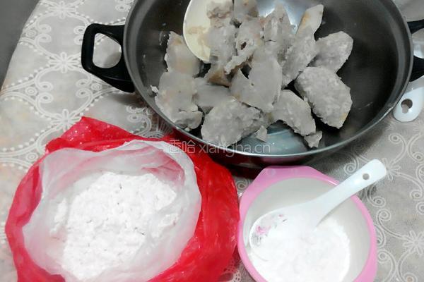 香煎芋头饼的做法图解3