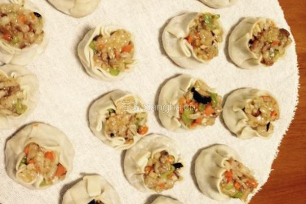 饺子皮烧麦的做法图解4