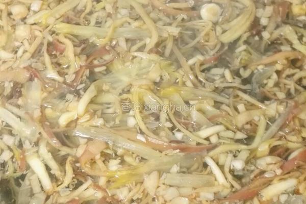 芭蕉花炒肉的做法图解5