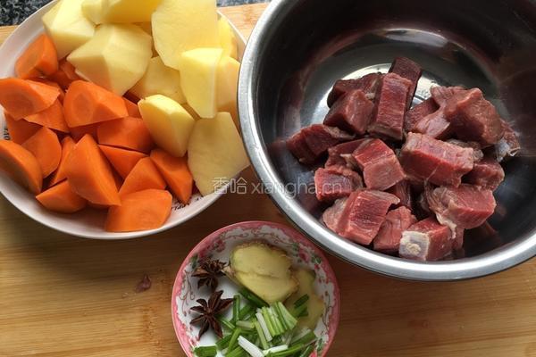 牛肉炖胡萝卜的做法图解1