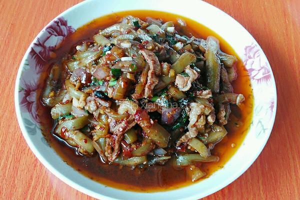 肉丝茄子的做法图解8