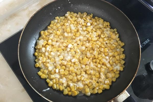 炼乳玉米烙的做法图解5