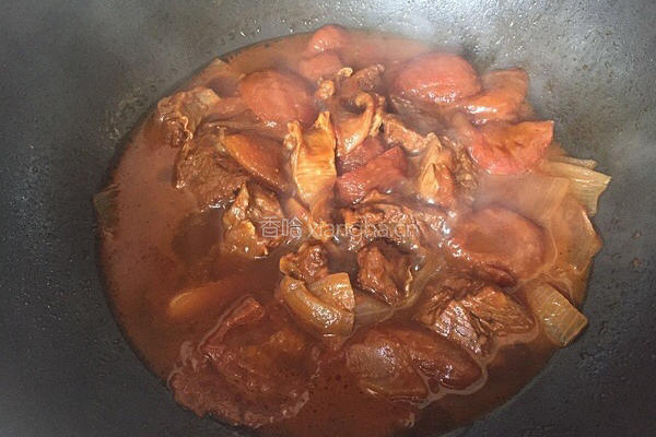 番茄炖牛肉的做法图解4