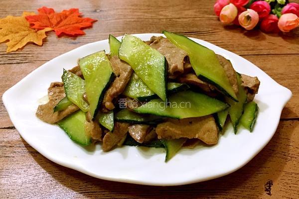 黄瓜炒猪肝的做法图解9