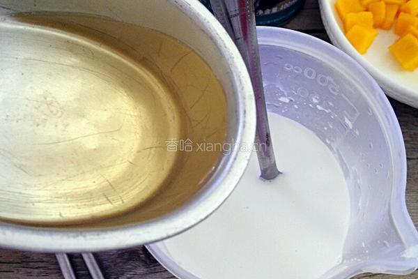 芒果椰汁糕的做法图解6