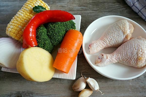 时蔬烤鸡腿肉的做法图解1