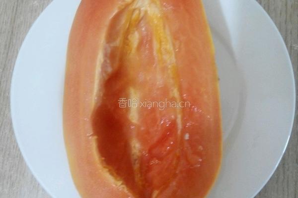 木瓜酸奶西米露的做法图解2