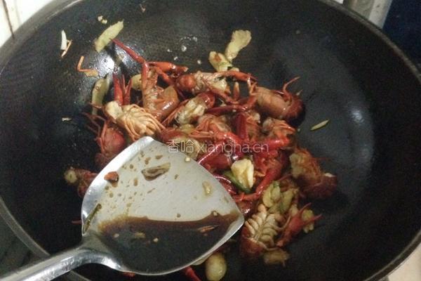 炒龙虾的做法图解8