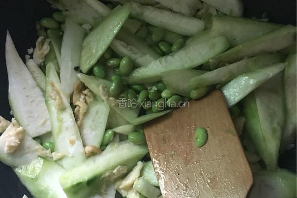 丝瓜毛豆的做法图解6