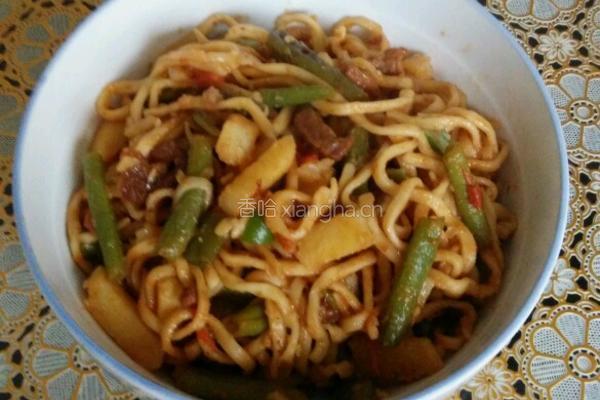 土豆豆角焖面的做法图解10