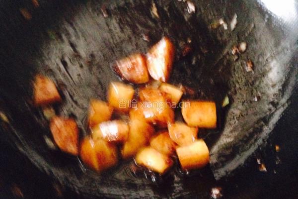 土豆烧茄子的做法图解4