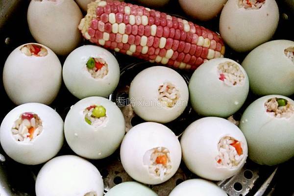 咸蛋糯米饭的做法图解7