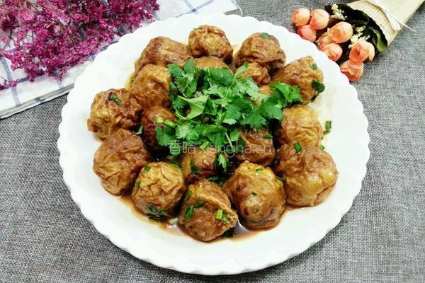 面筋塞肉的做法图解10