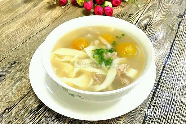  新疆羊肉青杏面旗子汤饭的做法图解10