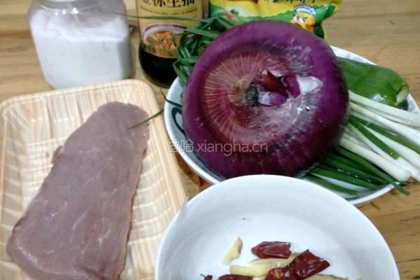 双葱汇肉的做法图解1