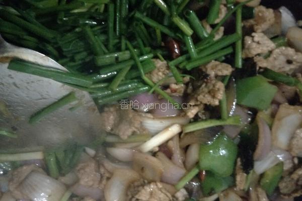 双葱汇肉的做法图解4