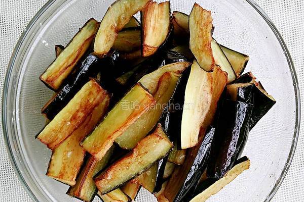 酱茄条的做法图解5