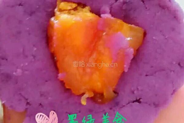 糯米紫薯球的做法图解4