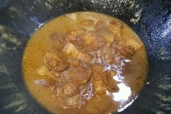 土豆豆角炖肉的做法图解14