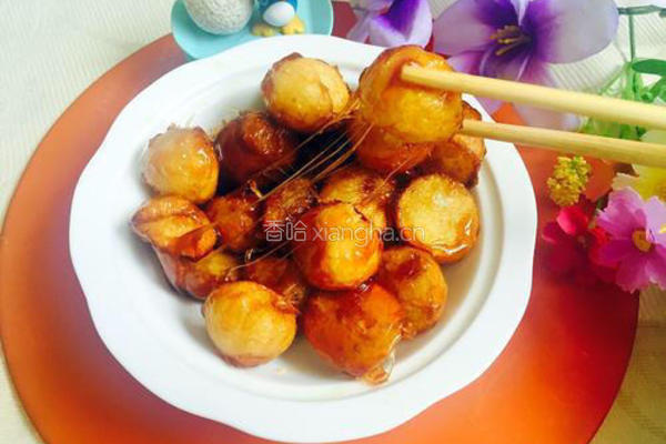 拔丝土豆球的做法图解14