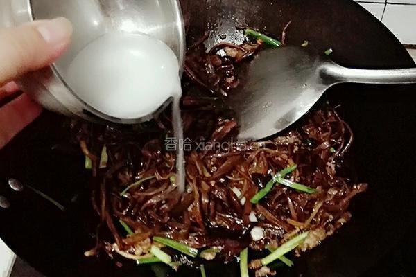 干炒茶树菇的做法图解8