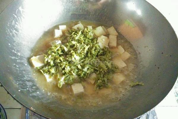 槐花豆腐的做法图解7
