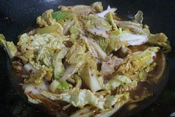 大白菜炖粉条的做法图解6