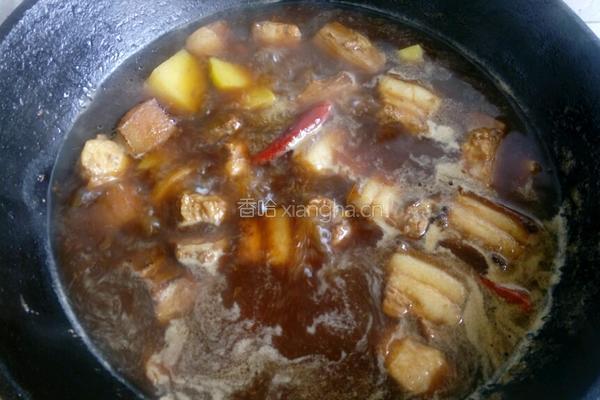 土豆炖五花肉的做法图解5