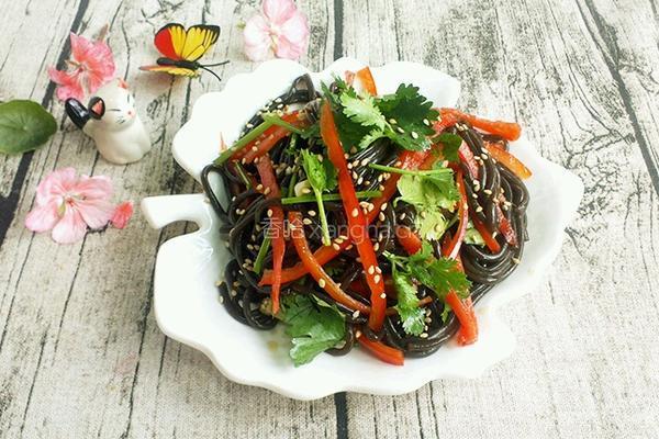 凉拌蕨根粉的做法图解5