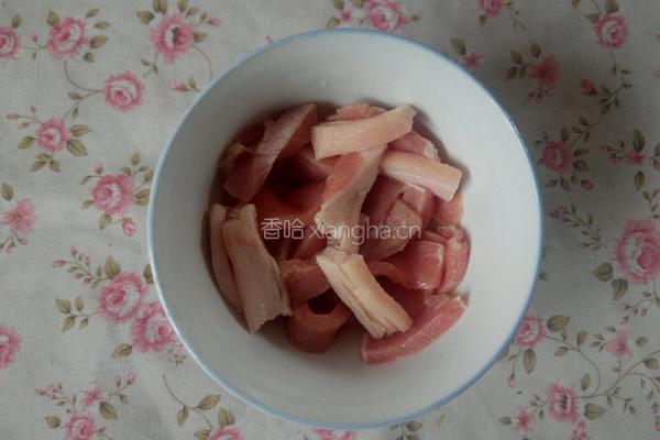 红烧肉炖豆角的做法图解2