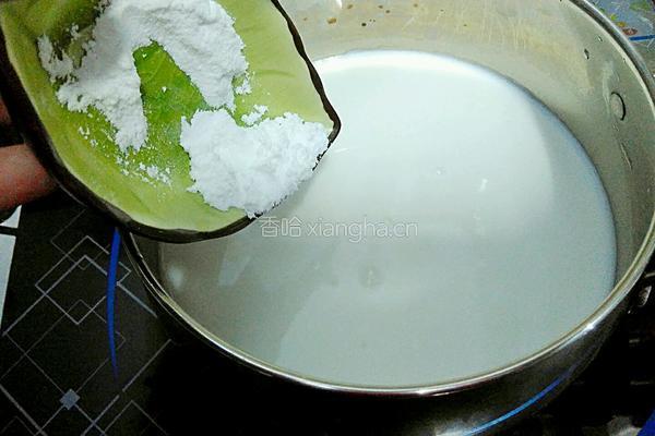 玫瑰椰香布丁的做法图解4