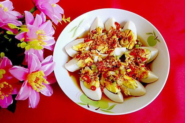 小菜凉拌蒜泥鸡蛋的做法图解7