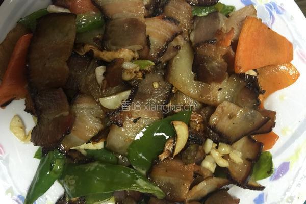 青椒炒腊肉的做法图解7