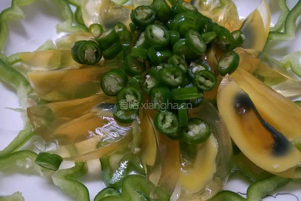 青椒皮蛋的做法图解4