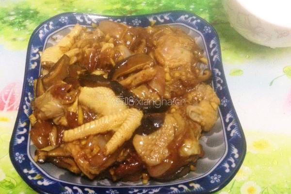 香菇蒸滑鸡的做法图解4